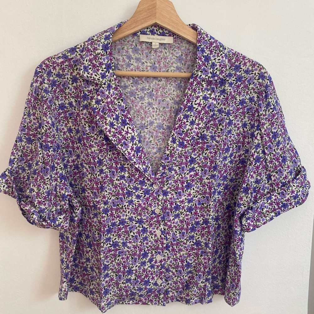 Favorite Daughter Short-Sleeve Buttondown